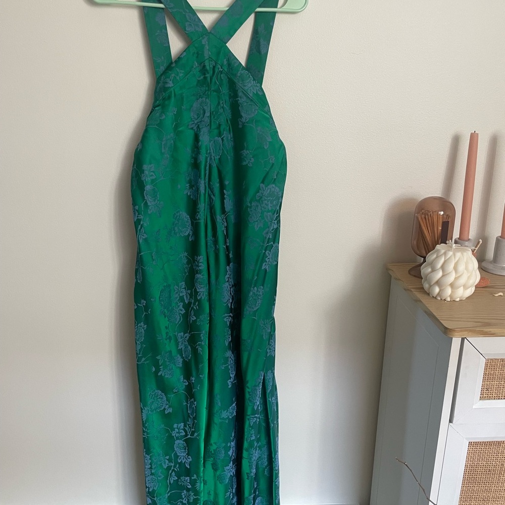 FRNCH Green Floral Maxi Dress